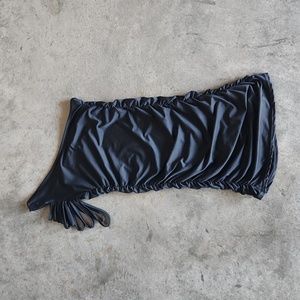 Little Black Dress- single shoulder with draping detail